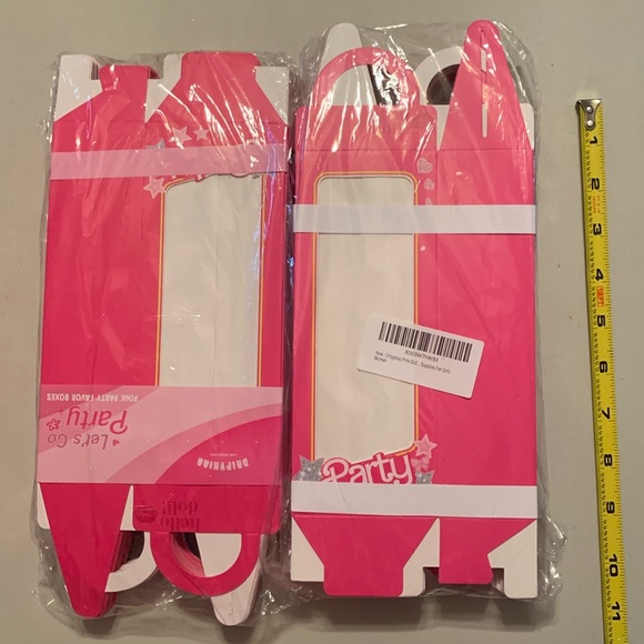 New 48ct Hot Pink Party Favor boxes Barbie Girl Birthday - Picture 1 of 1